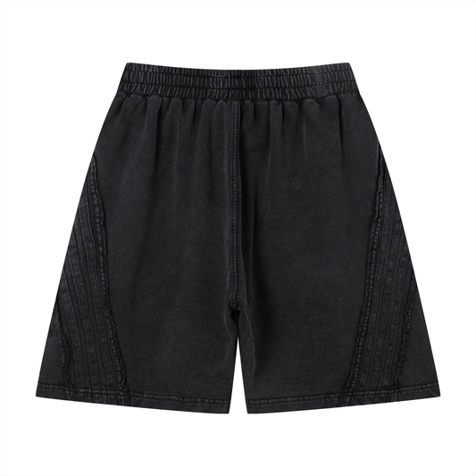 Try #01 Vintage Wash Raw Edge Shorts