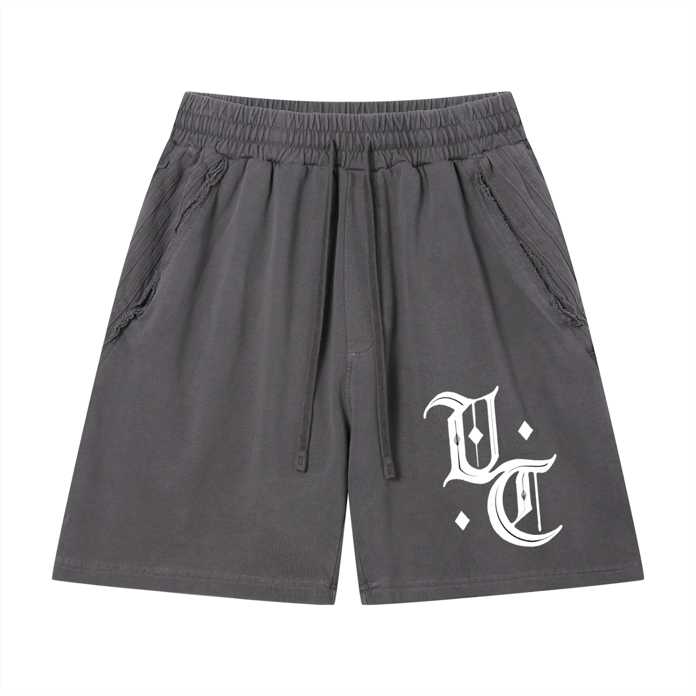 Try #01 Vintage Wash Raw Edge Shorts