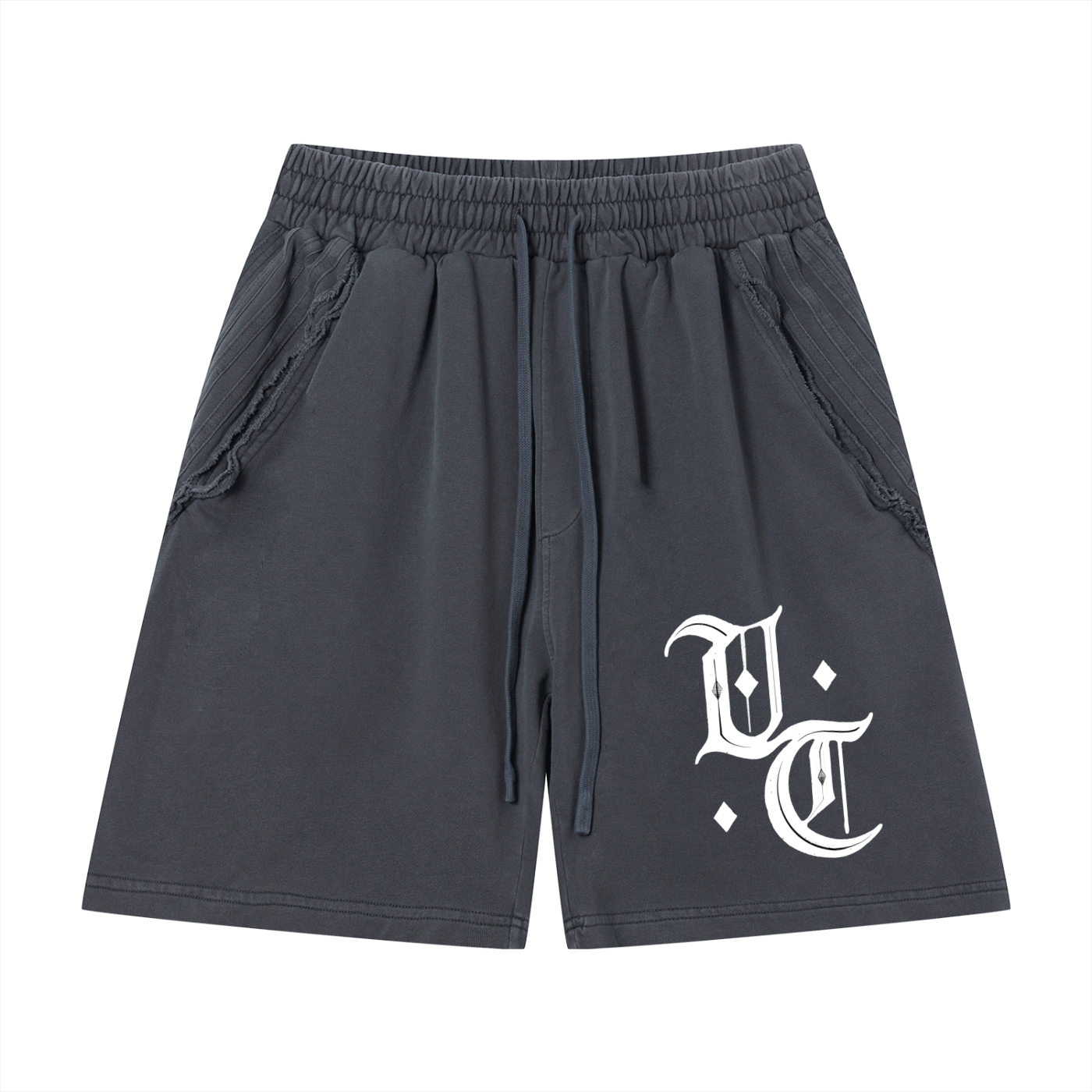 Try #01 Vintage Wash Raw Edge Shorts