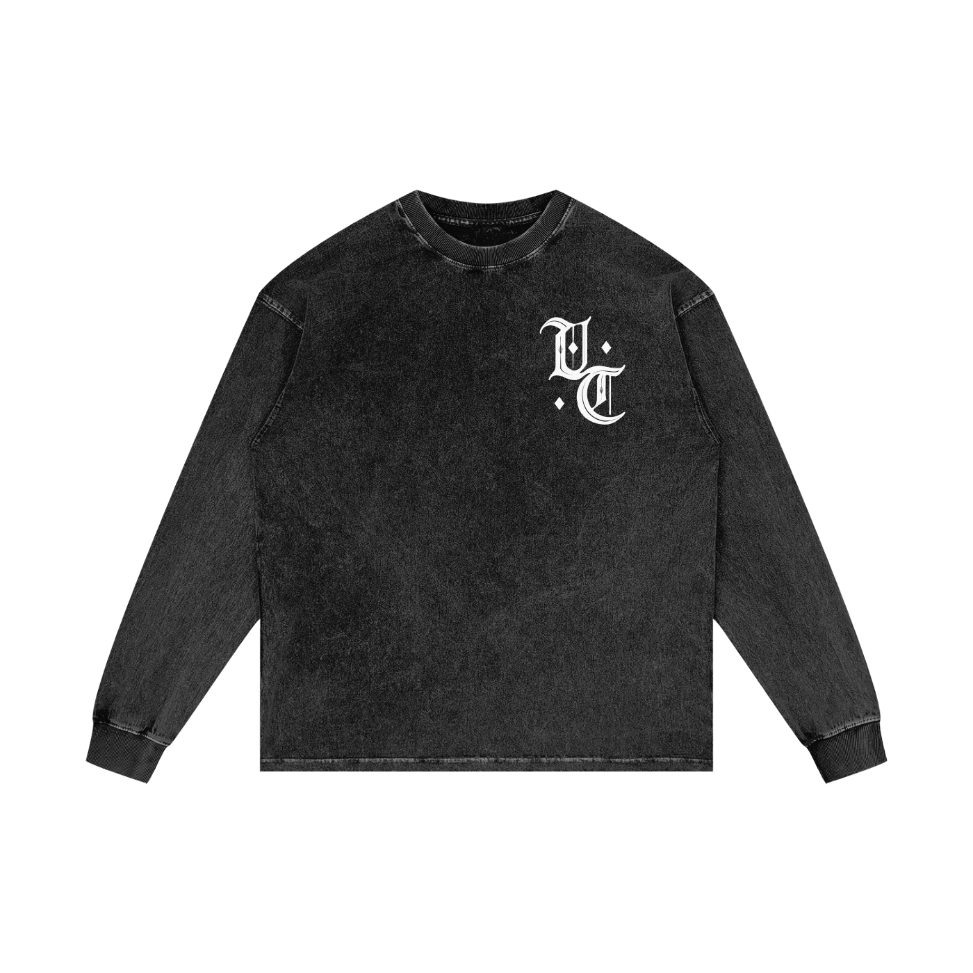 Try #01 Acid Wash Oversize Long Sleeve T-Shirt
