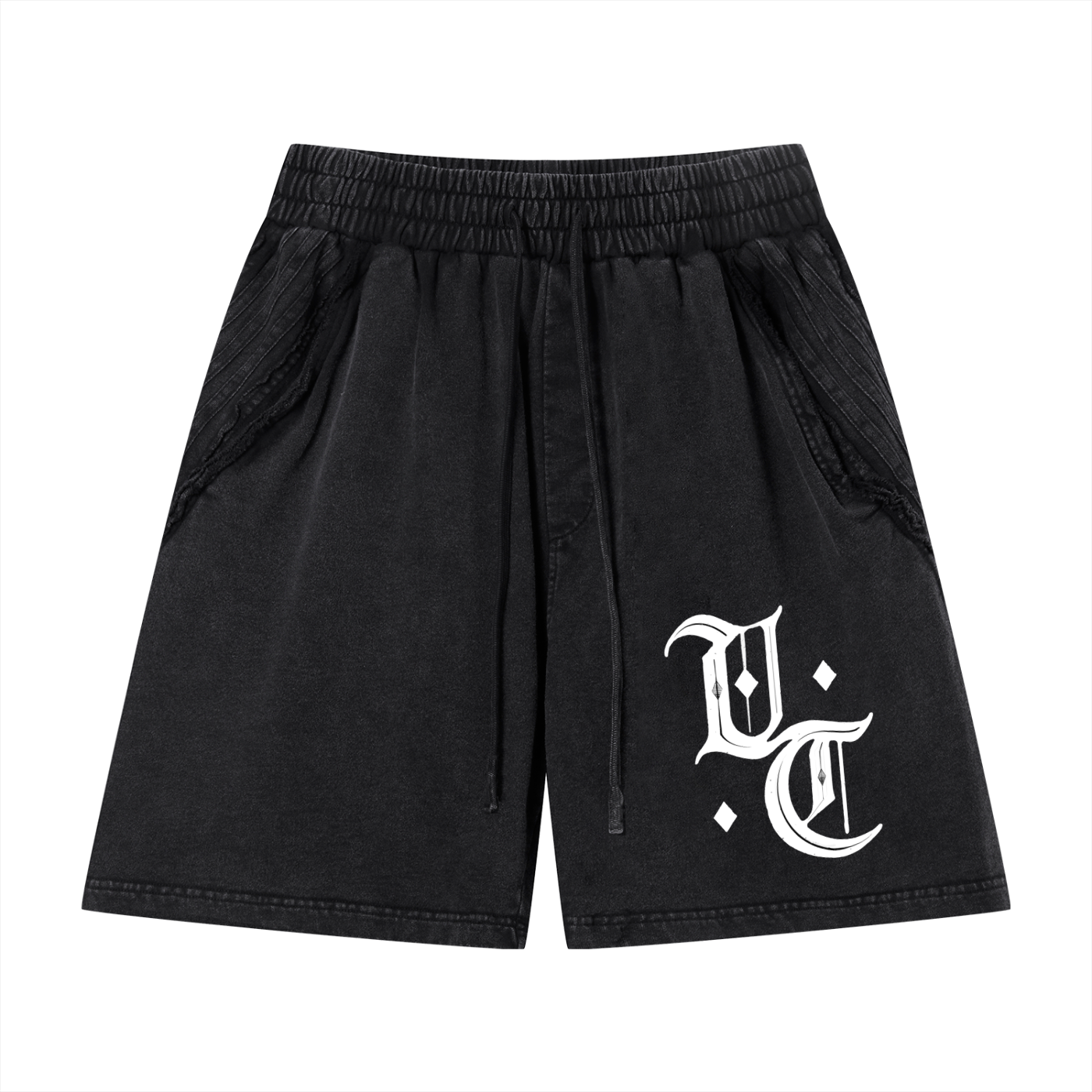 Try #01 Vintage Wash Raw Edge Shorts